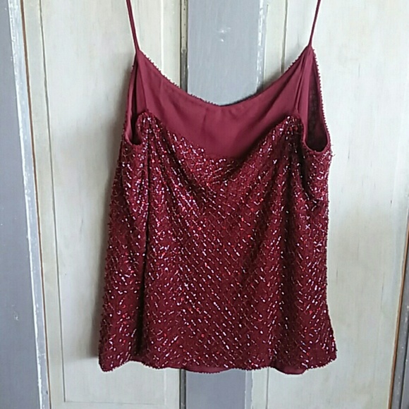 100% Silk Fully Embellished Sequined  Ann Taylor - Picture 3 of 5